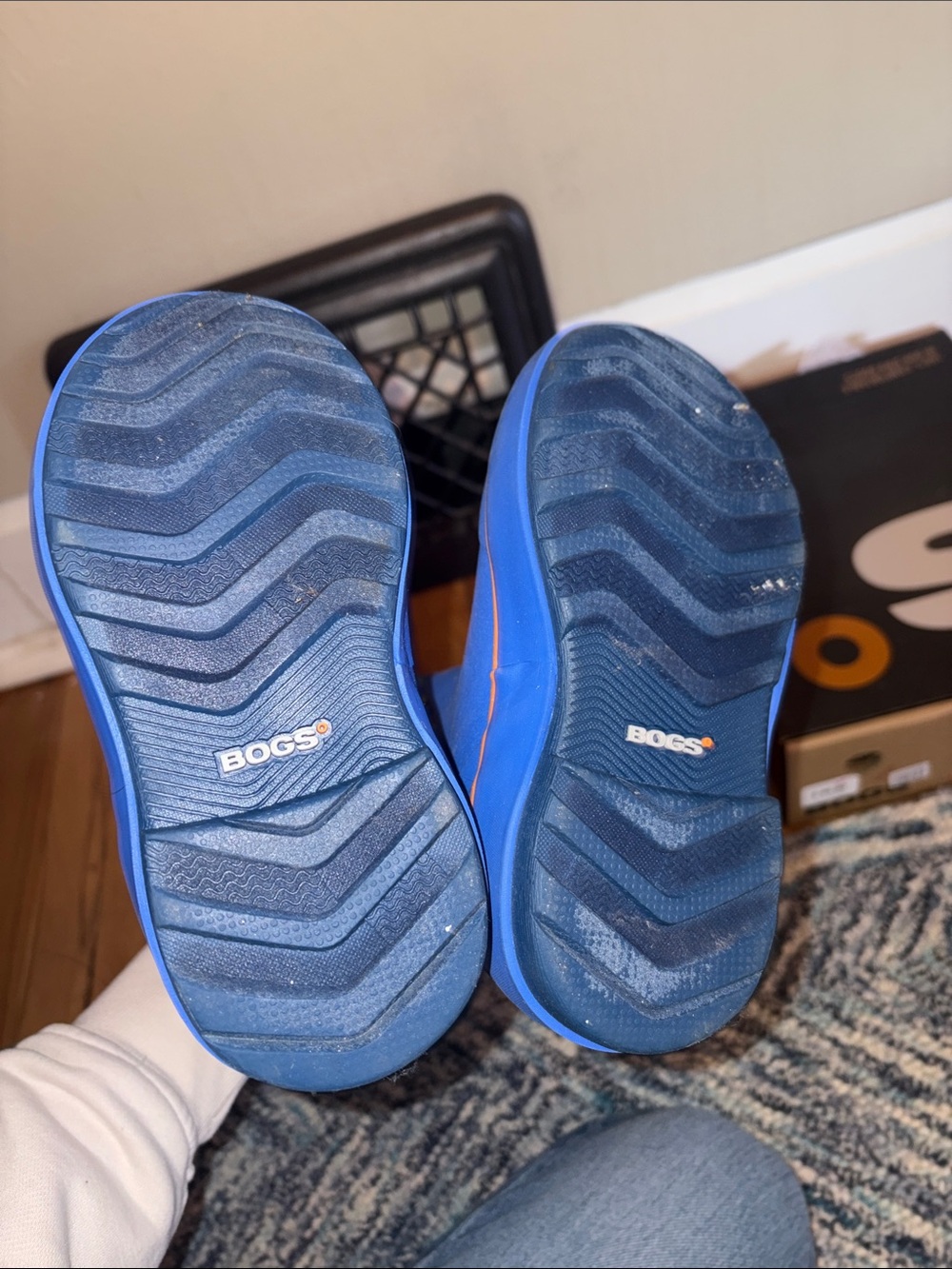 Bogs Kids Blue and Orange Monster Truck Boots - Picture 5 of 7